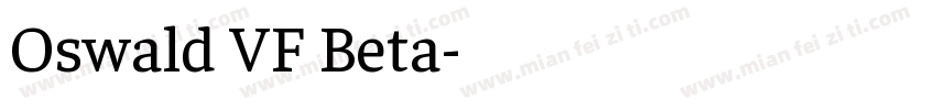 Oswald VF Beta字体转换